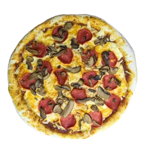 Pizza Grande - Peperoni y Champiñon (2 Ing.)