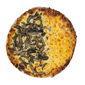 Pizza Grande - Champiñon mitad y Queso mitad