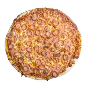 Pizza Grande - Jamón y Salchicha (2 Ing.)