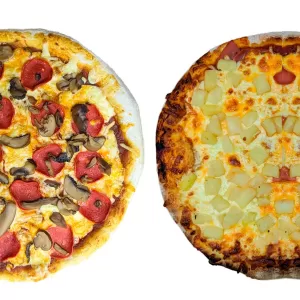 Pepperoni, Champiñon y Hawaiana (2) Paquete