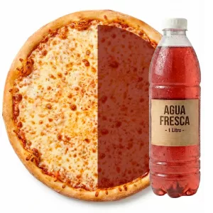 Pizza Grande - Mitad Ingrediente + 1 Litro