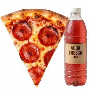 Rebanada de Pizza Grande + 1 litro bebida