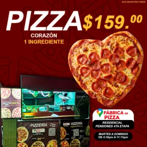 Pizza de CORAZON (1 Ing)