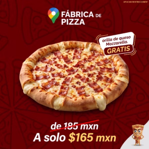 Pizza Grande - Tocino (Orilla de Queso Mozzarella GRATIS)